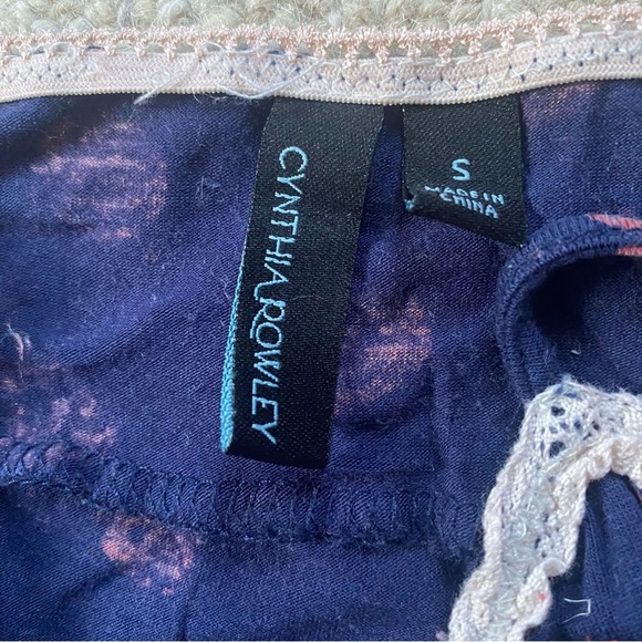 Cynthia Rowley Navy and Pink Polka Dot Chemise - Picture 5 of 6